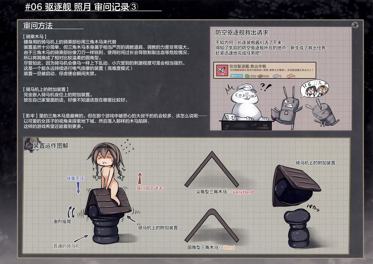 (C89) [もなかうどん (モニカノ)] 駆逐艦 秋月照月 尋問調書 (艦隊これくしょん -艦これ-) [中国翻訳]