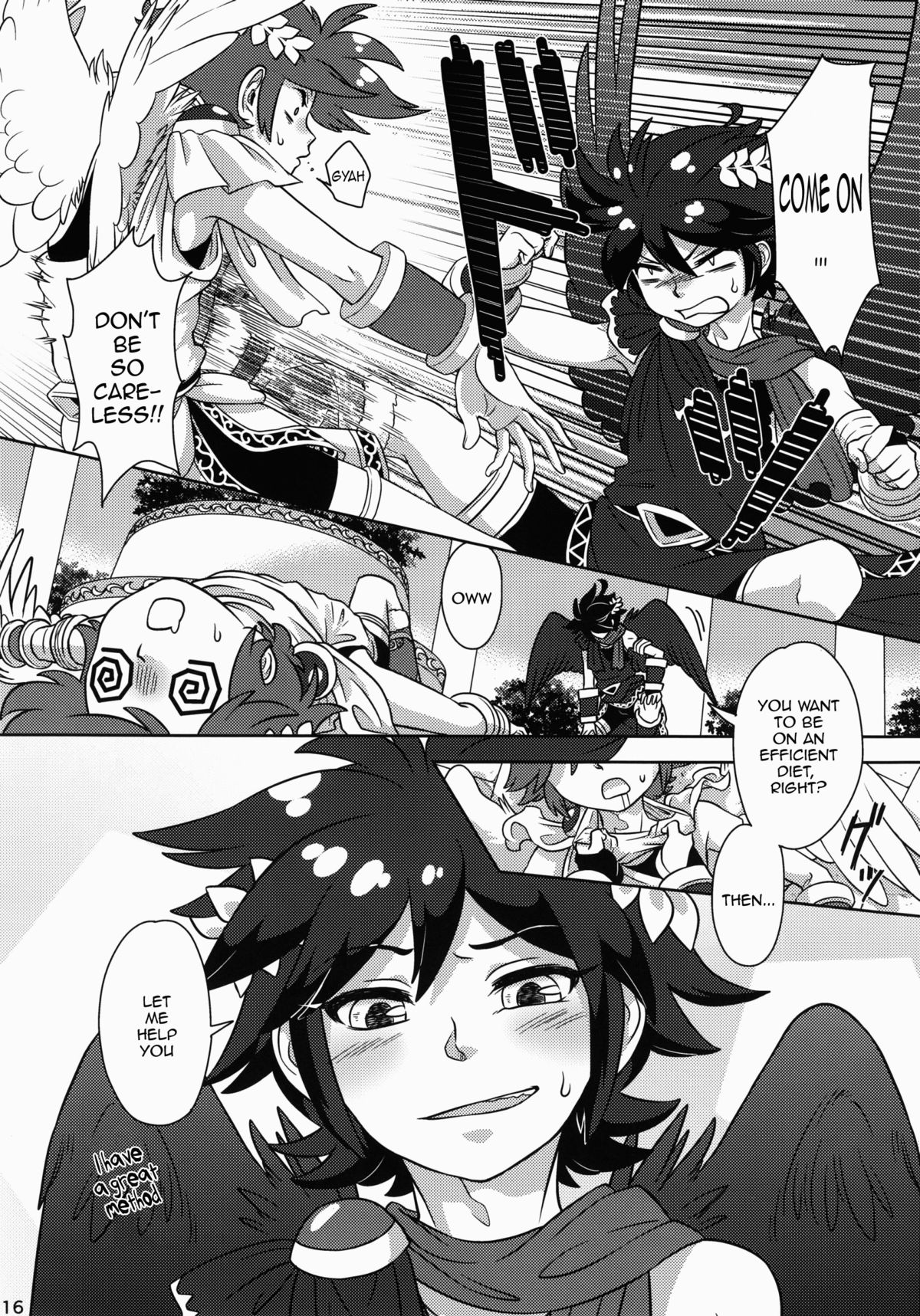 (ALLSTAR2) [えぞれんこん (えぞれんげ)] ピット君 減量計画 (パルテナの鏡) [英訳]