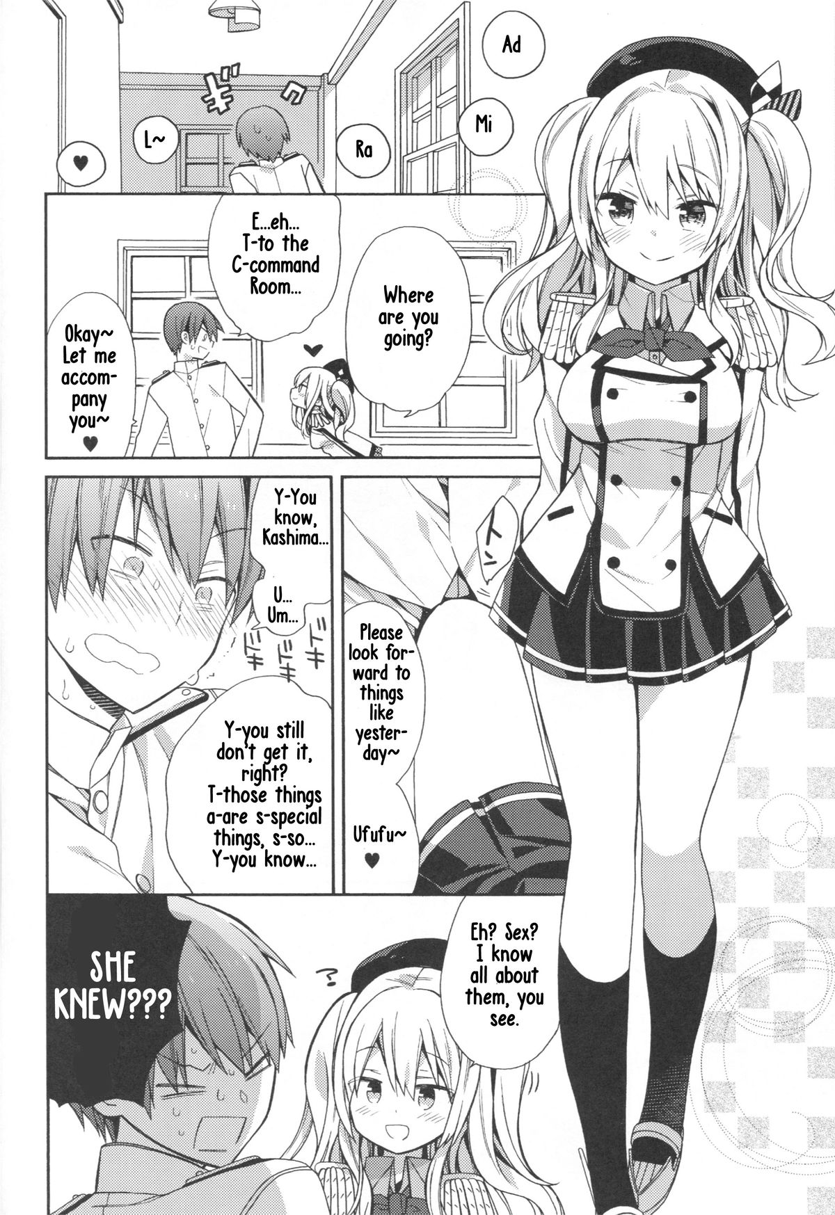 (C89) [ciaociao (あらきかなお)] 鹿島ちゃんの恋愛戦線異常アリ (艦隊これくしょん -艦これ-) [英訳]