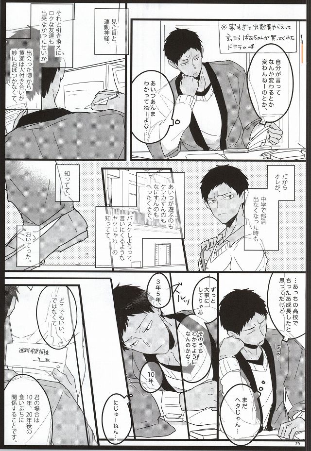 (C87) [おまえパンツはかない (小林スメアゴル)] 青年教育論 (黒子のバスケ)