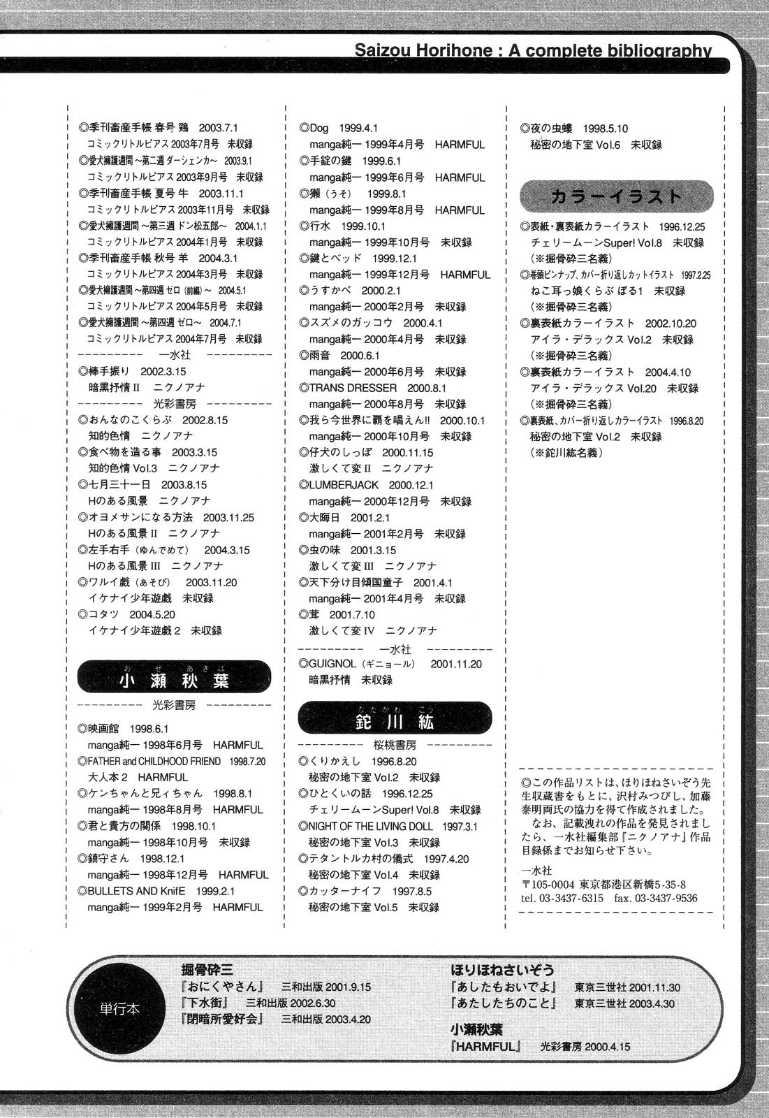 [ほりほねさいぞう] ニクノアナ