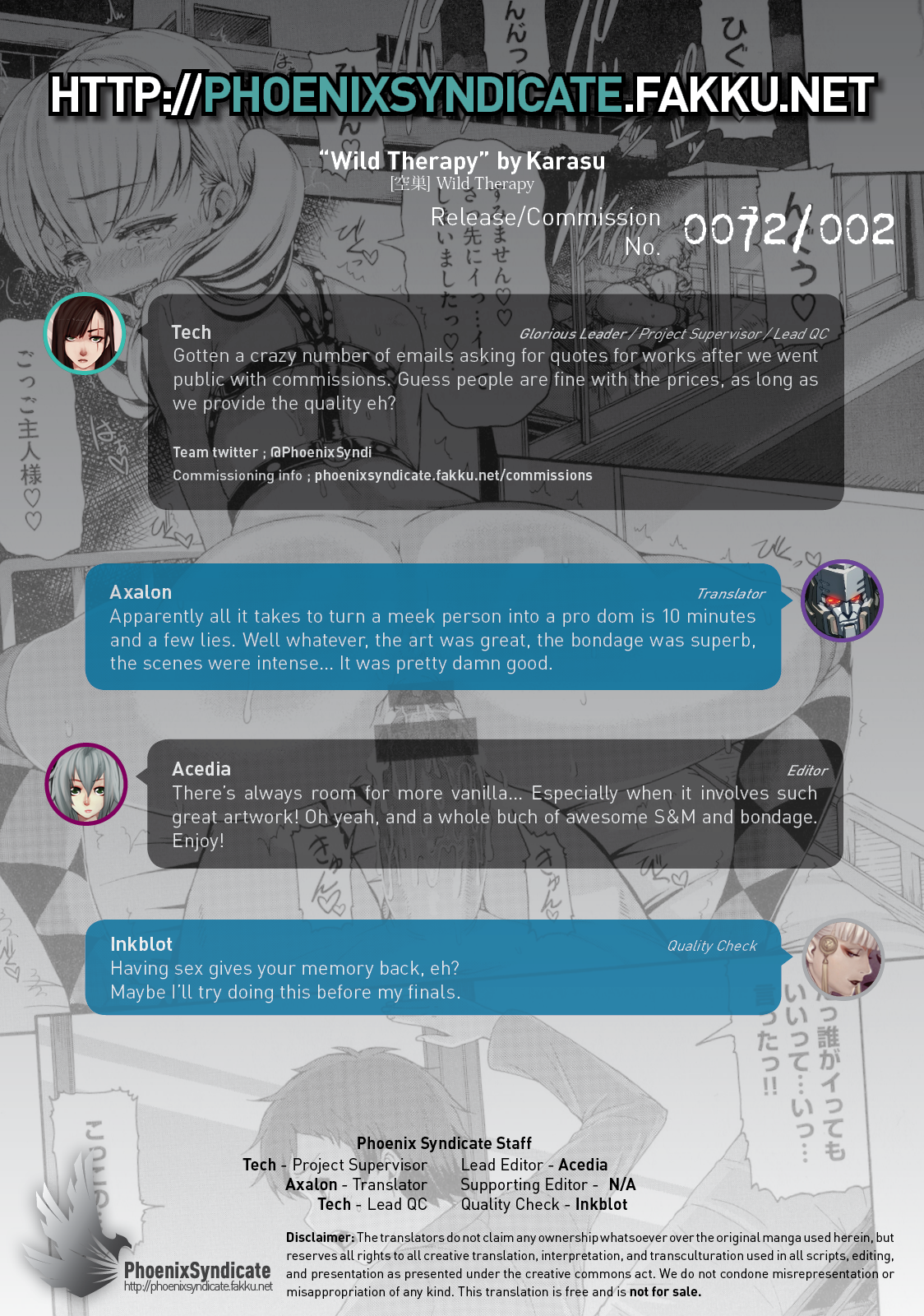 [空巣] Wild Therapy (しつけあい) [英訳]