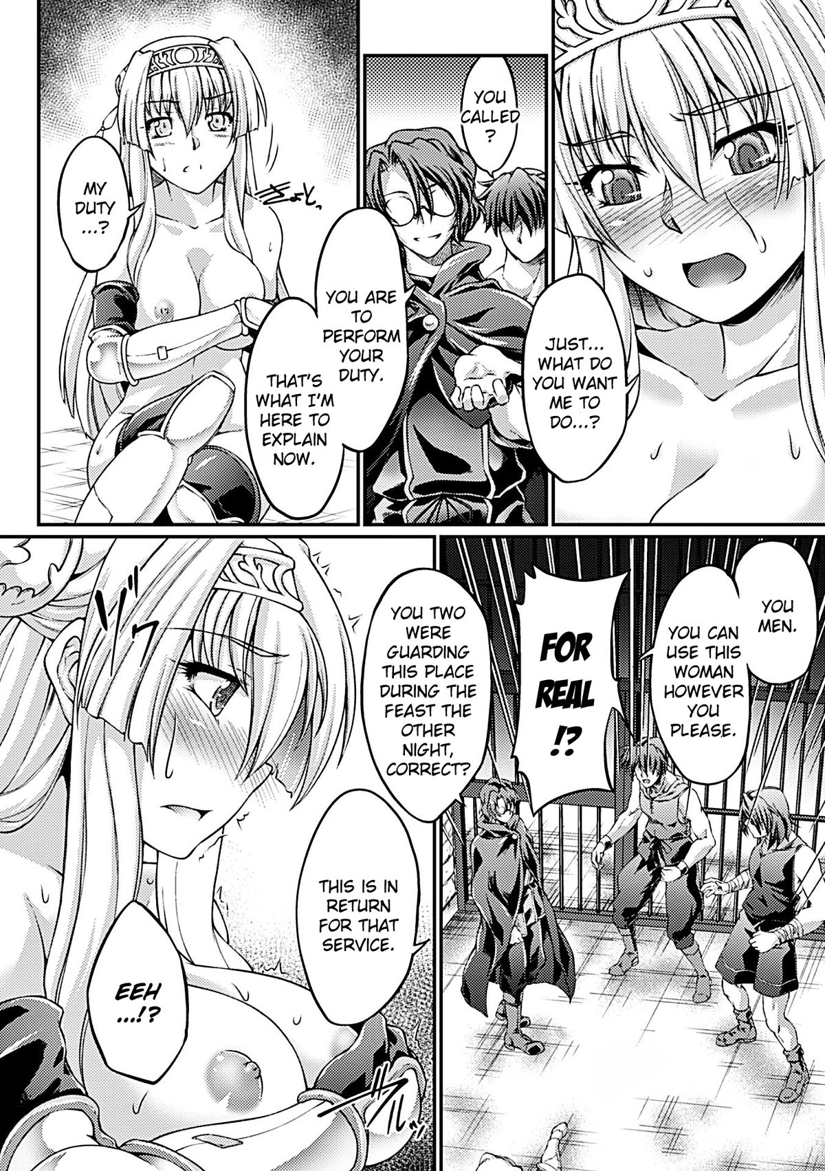 [大月渉] 黒獣 ～気高き聖女は白濁に染まる～ THE COMIC 1-3 [英訳] [DL版]