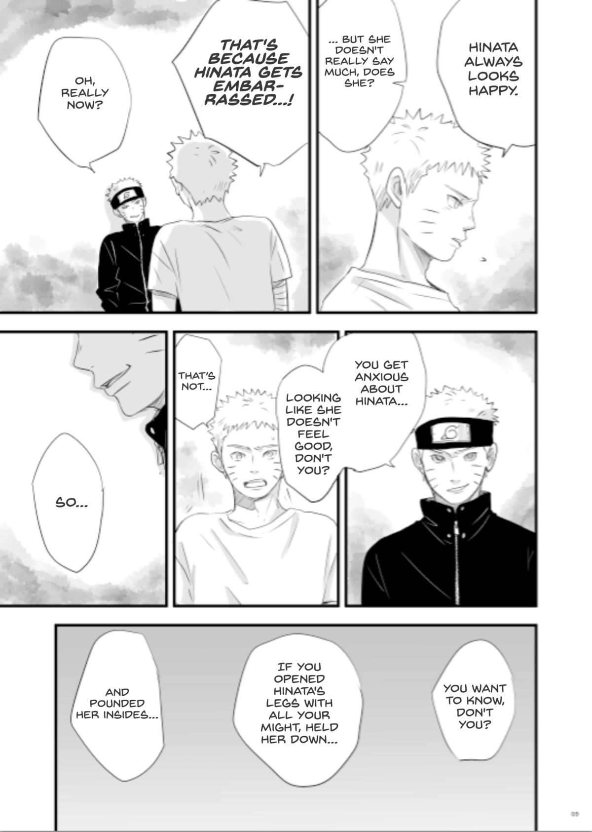 [blink (しもやけ)] innocently (NARUTO -ナルト-) [英訳]