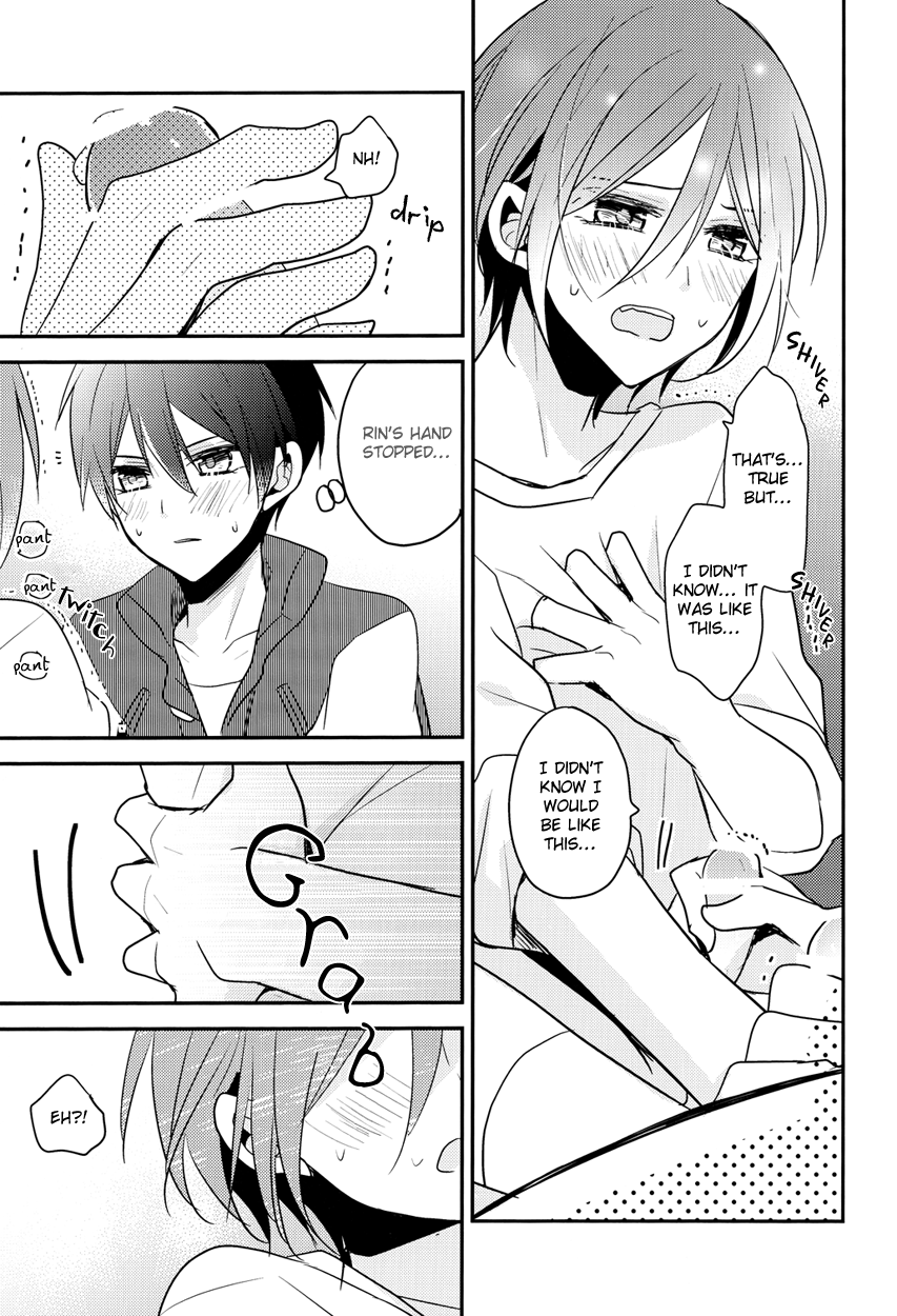 (恋愛自由形!準備運動) [Dolce Einsatz (トモエキコ)] secret touch♥ ～二人だけの秘密練習～ (Free!) [英訳]