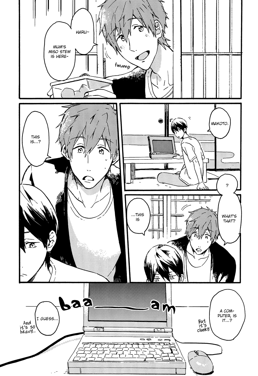 (恋愛シャチュエーション) [Pesce Rosso (ずっき)] やじるしくんより、 (Free!) [英訳]