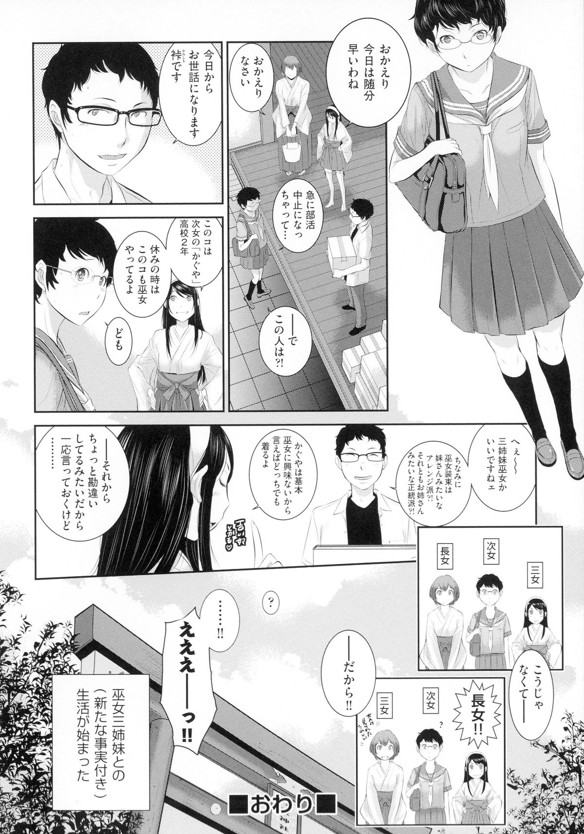 [はらざきたくま] 巫女のいる町