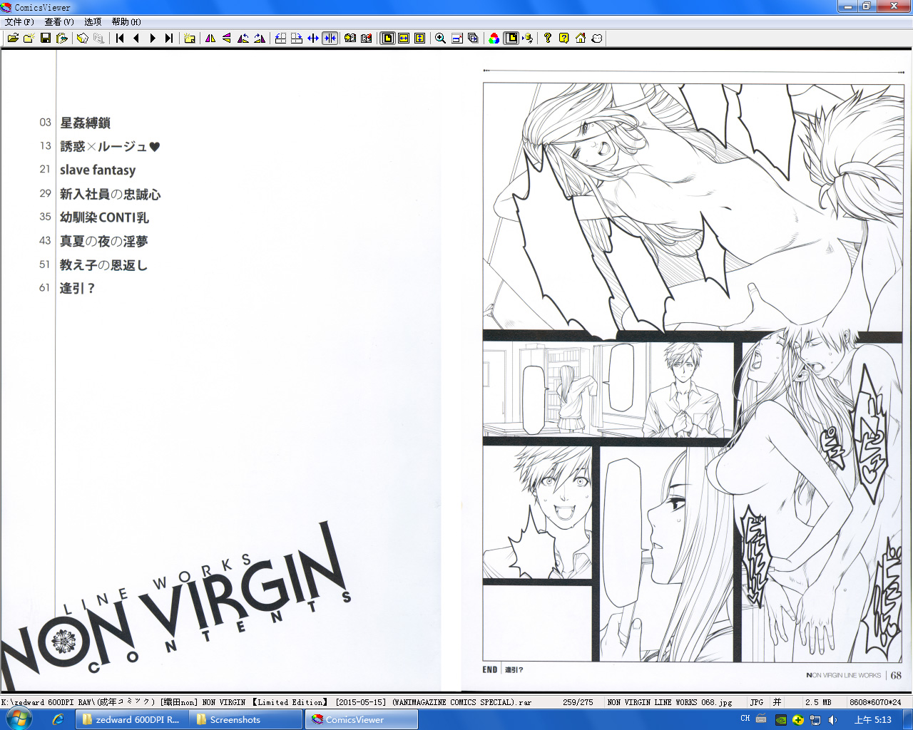 [織田non] NON VIRGIN 【Limited Edition】 CHRONICLE-FULLCOLOR BOOKLET-SIDE:MELON + TORA + NON VIRGIN LINE WORKS + Postcard