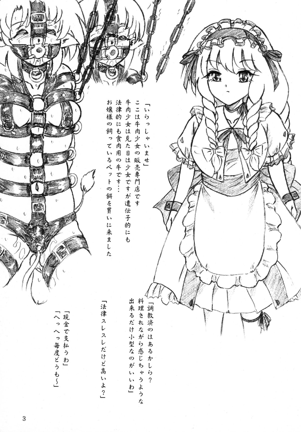 (C88) [すもも堂 (すももEX)] 牛肉少女と餌係とお嬢様