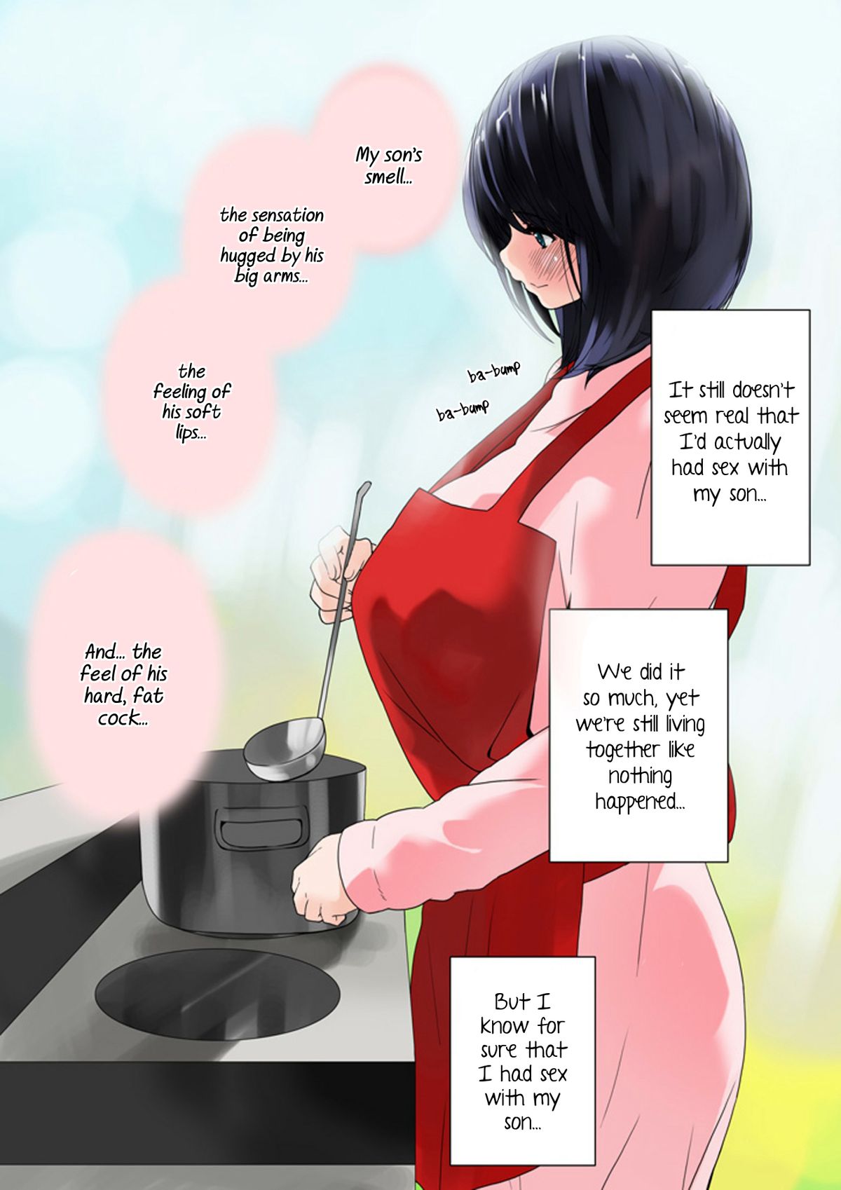 [MilkyBox (Qoopie)] おママごと 長谷川さんちの親子関係 二話目「母と制服」 [英訳]