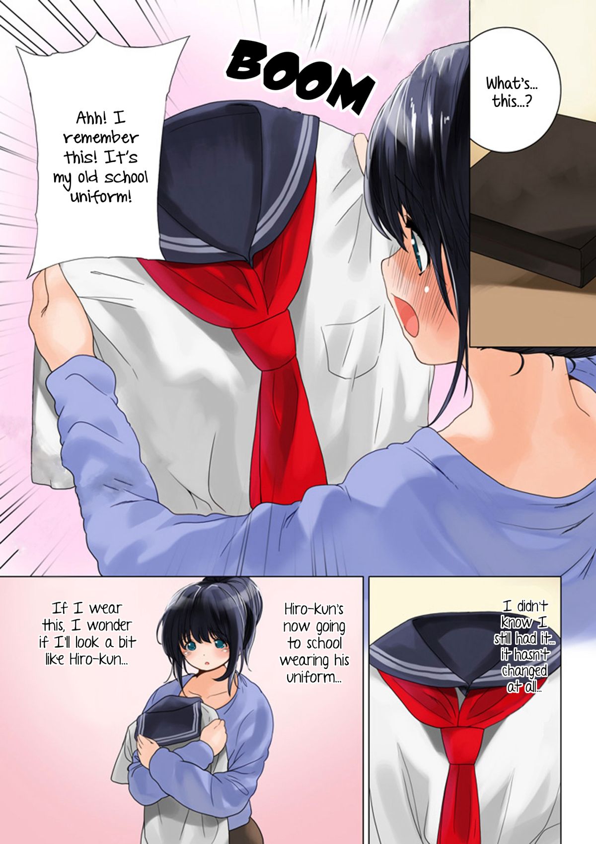 [MilkyBox (Qoopie)] おママごと 長谷川さんちの親子関係 二話目「母と制服」 [英訳]