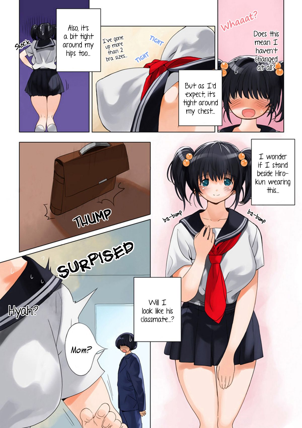 [MilkyBox (Qoopie)] おママごと 長谷川さんちの親子関係 二話目「母と制服」 [英訳]