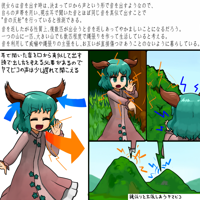 [にんにく(仮)] 山彦の生殖行為 妄想漫画 (東方Project)