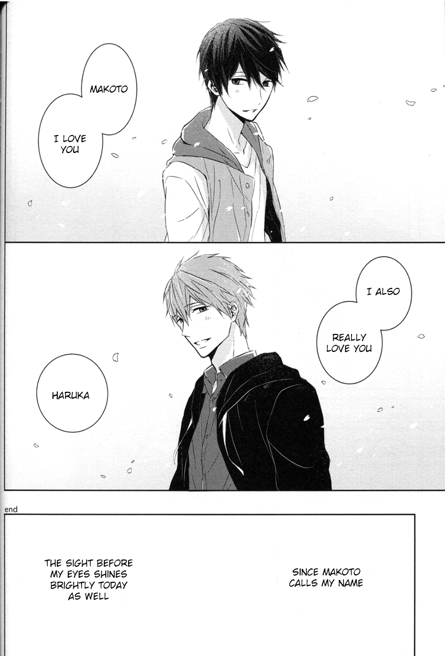 (C86) [Sneeeze (くぶ)] なまえを呼んで、だきしめて (Free!) [英訳]