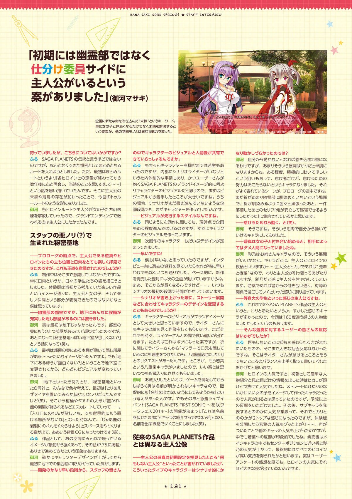 [サガプラネッツ] 花咲ワークスプリング! ビジュアルファンブック