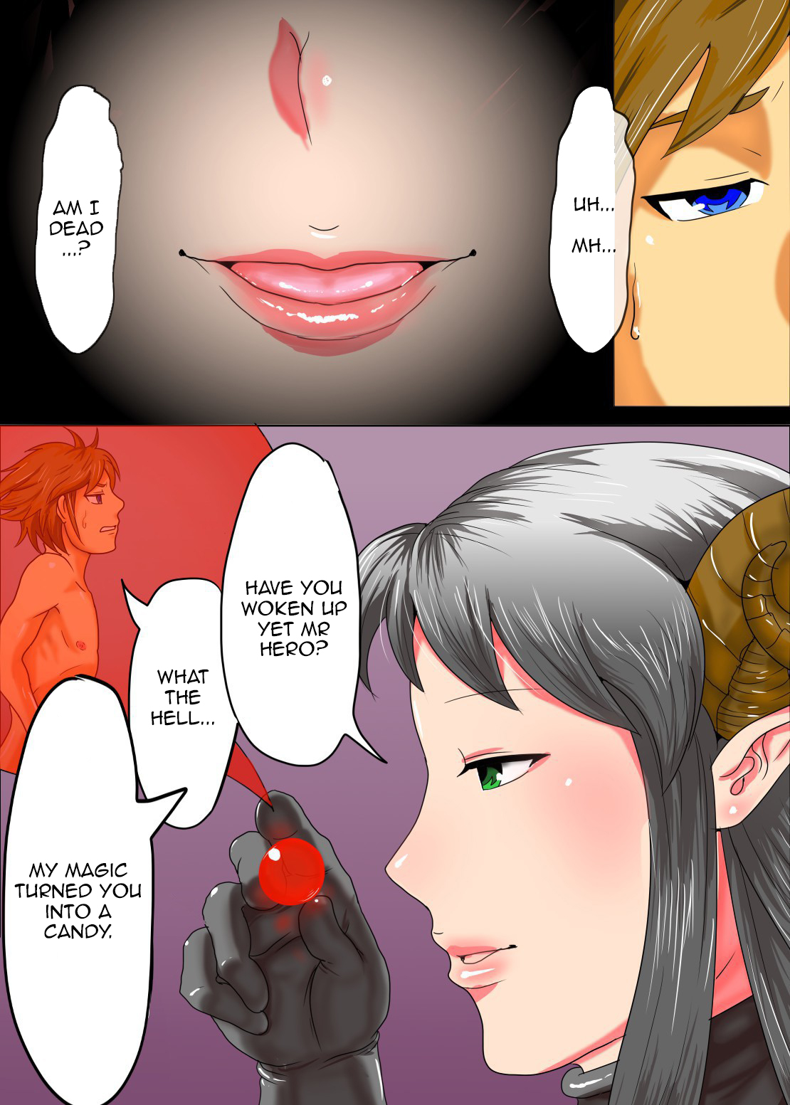 [げっこうや] *くちのなかにいる* [英訳]