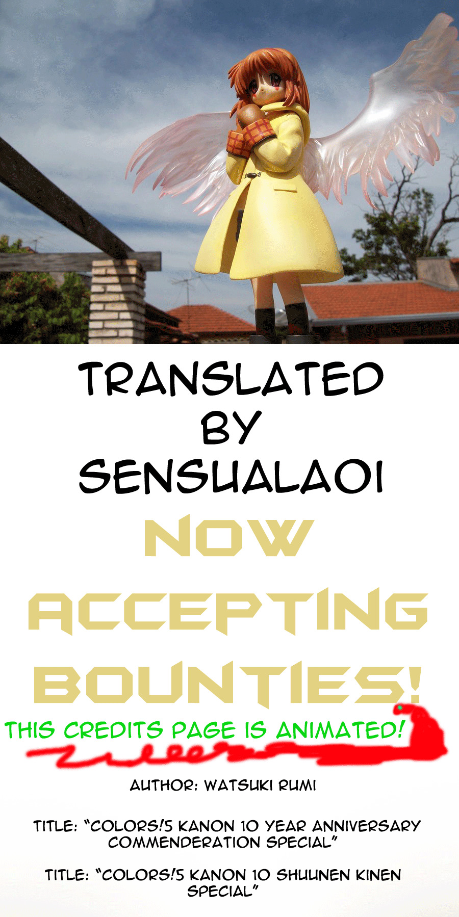 (COMIC1☆3) [わつき屋 (わつきるみ)] COLORS!5 Kanon10周年記念スペシャル (カノン) [英訳]