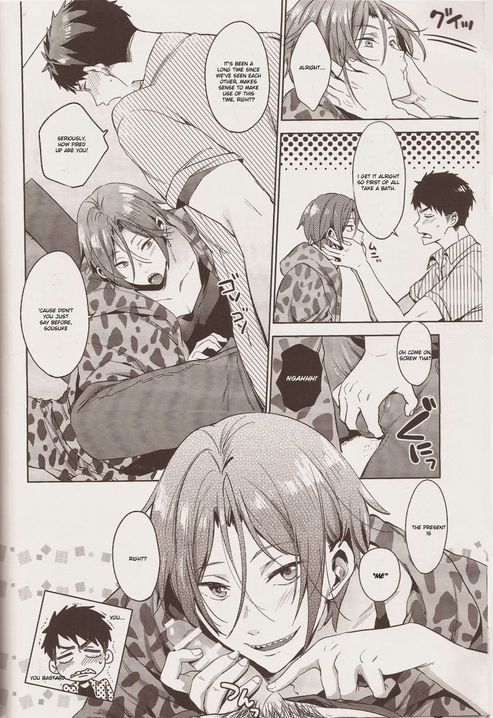 (恋愛ジョーズ4) [あめりかん☆ろっく (コタロー)] HappyHappyBoy (Free!) [英訳]