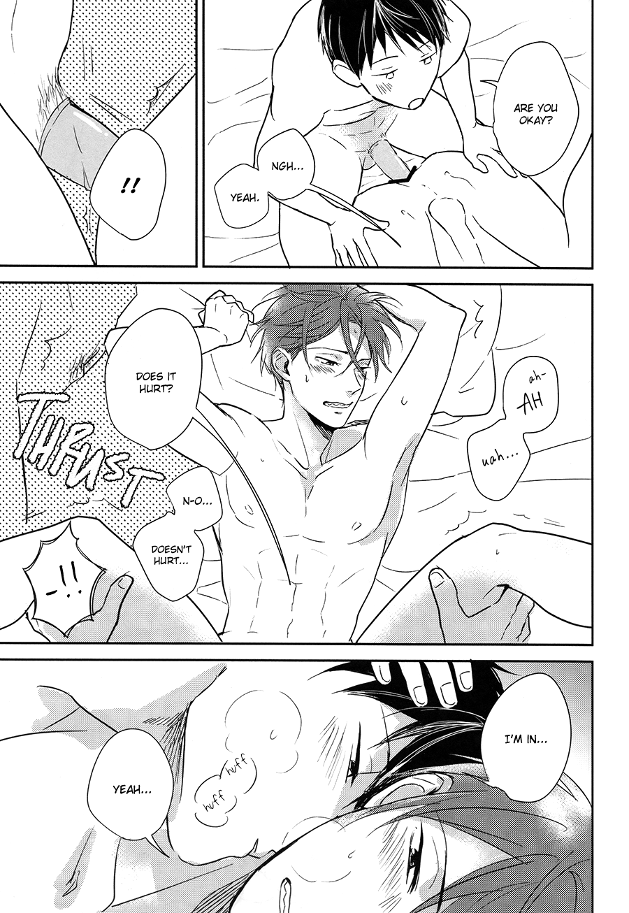 (恋愛ジョーズ4) [StayBlue (るり)] シーツプール♥ラヴゲーム (Free!) [英訳]