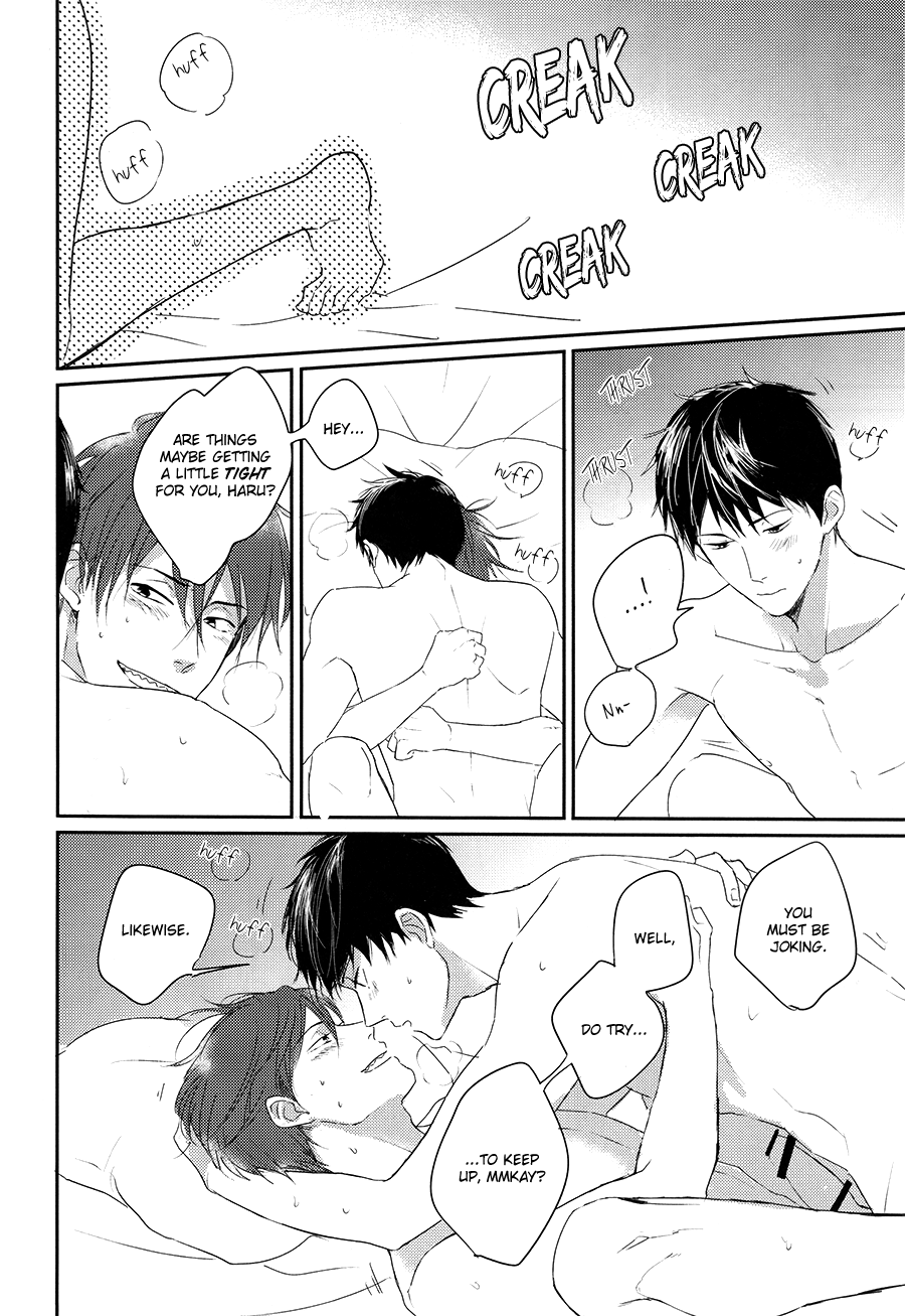 (恋愛ジョーズ4) [StayBlue (るり)] シーツプール♥ラヴゲーム (Free!) [英訳]