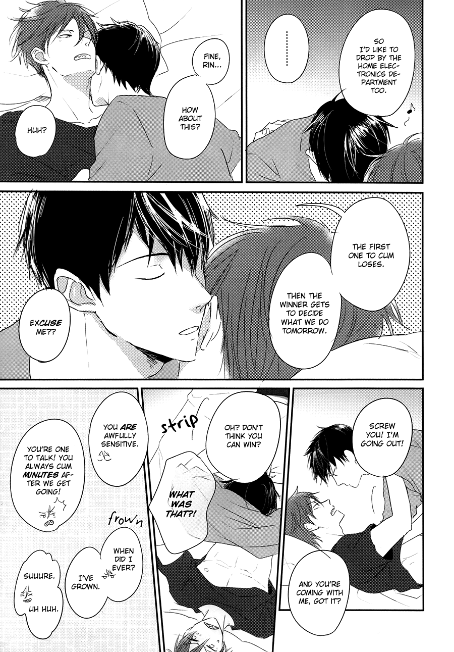 (恋愛ジョーズ4) [StayBlue (るり)] シーツプール♥ラヴゲーム (Free!) [英訳]