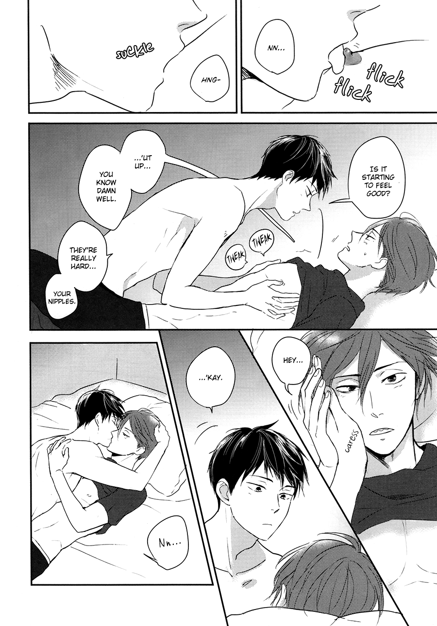 (恋愛ジョーズ4) [StayBlue (るり)] シーツプール♥ラヴゲーム (Free!) [英訳]