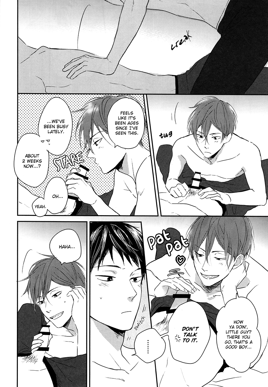 (恋愛ジョーズ4) [StayBlue (るり)] シーツプール♥ラヴゲーム (Free!) [英訳]