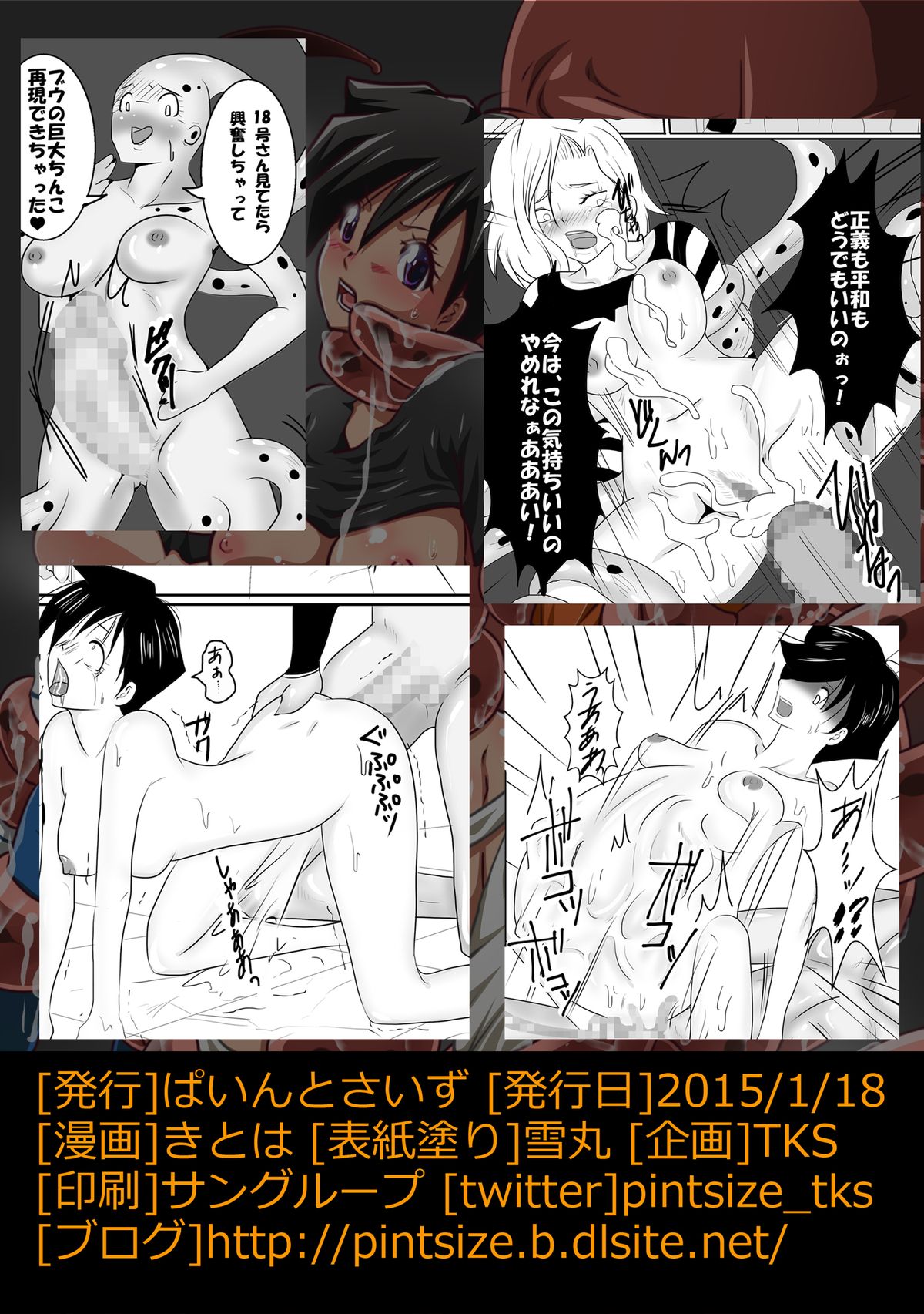 [ぱいんとさいず (きとは、TKS)] 吸収！？完全体ビーデル (ドラゴンボールZ) [DL版]