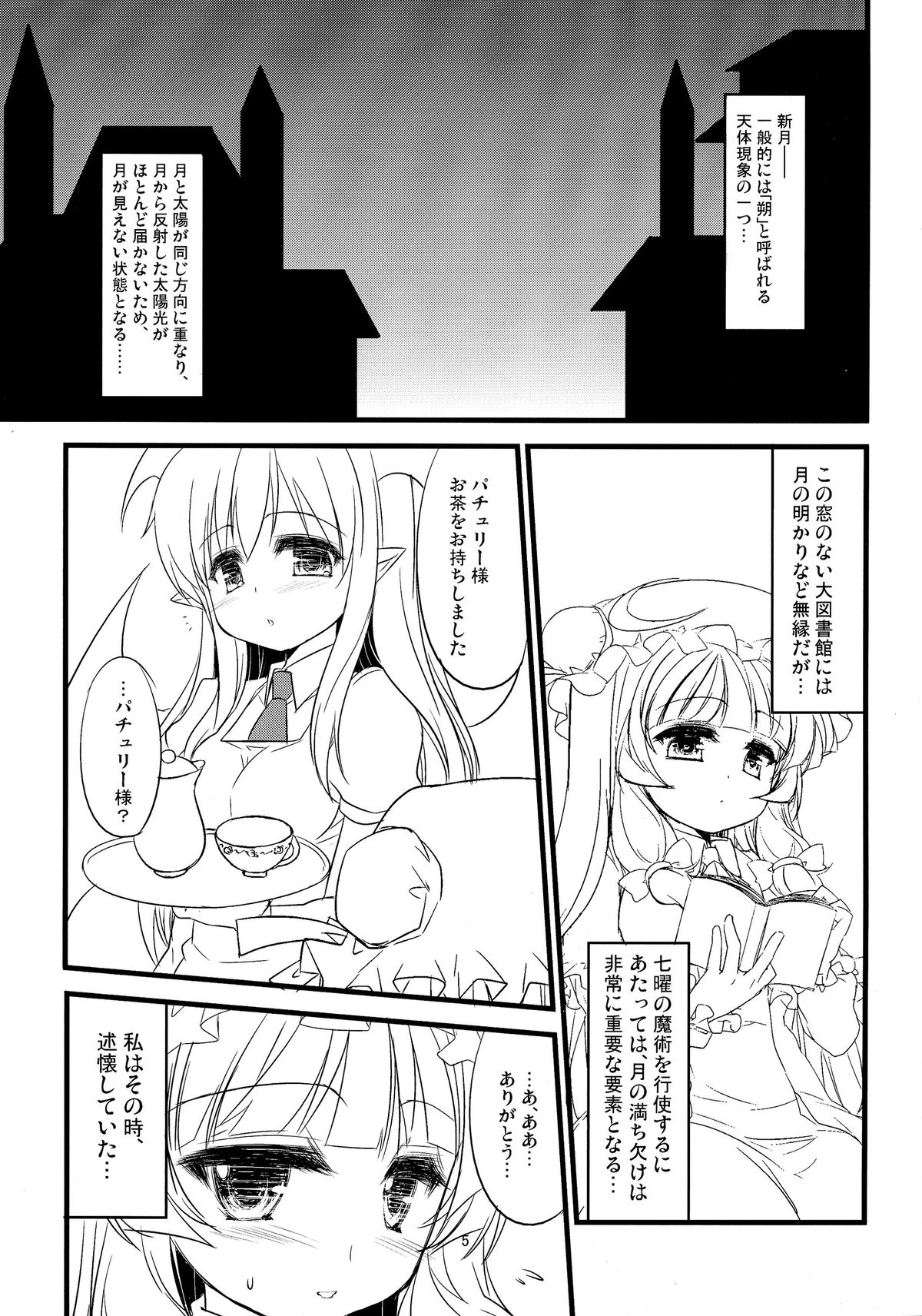 (例大祭9) [TLE (フジヤマタカシ)] 或る新月の夜、パチュリー・ノーレッジは述懐した。 (東方Project)