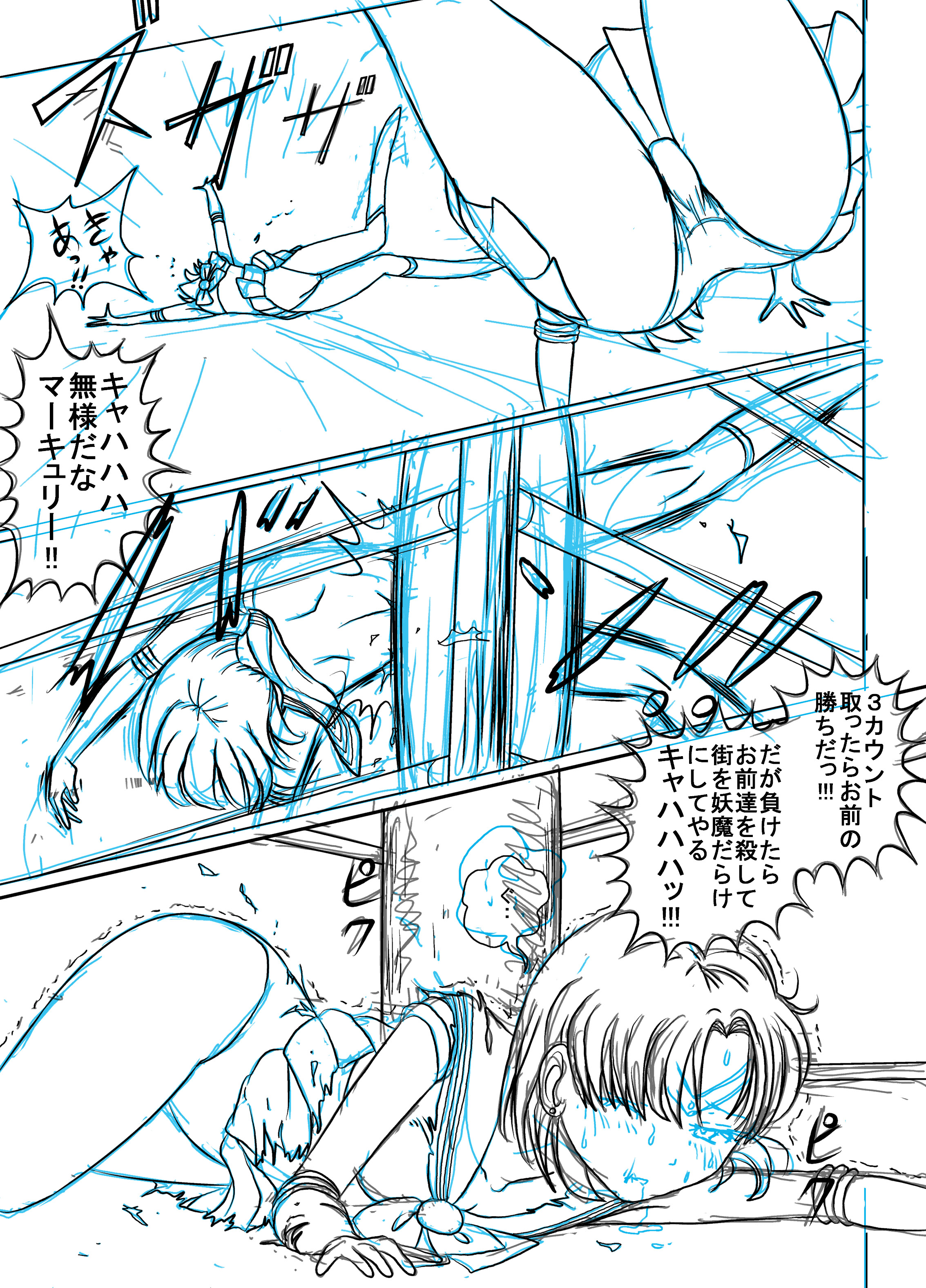 [dressblackheulee (ブラック馬鹿)] せらむんプロレス (美少女戦士セーラームーン) [DL版]