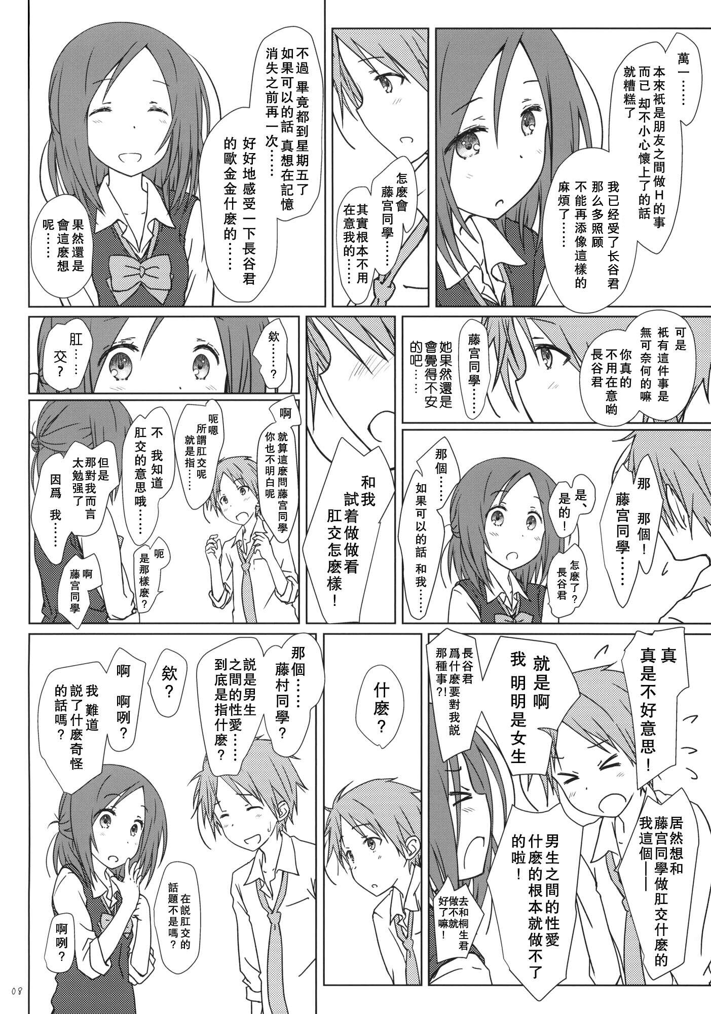 (C87) [超平板小娘電視台 (ほっけうるふ)] 「友達とのセックスの続き。」 (一週間フレンズ。) [中国翻訳]