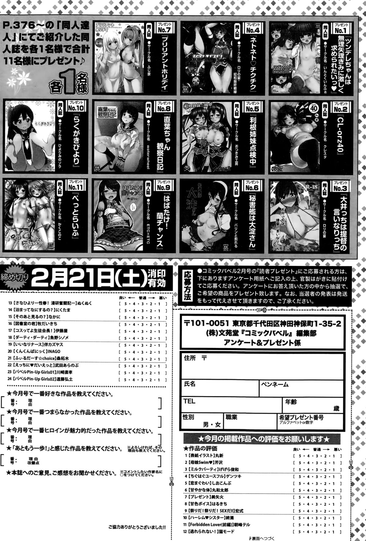 COMIC BAVEL 2015年2月号
