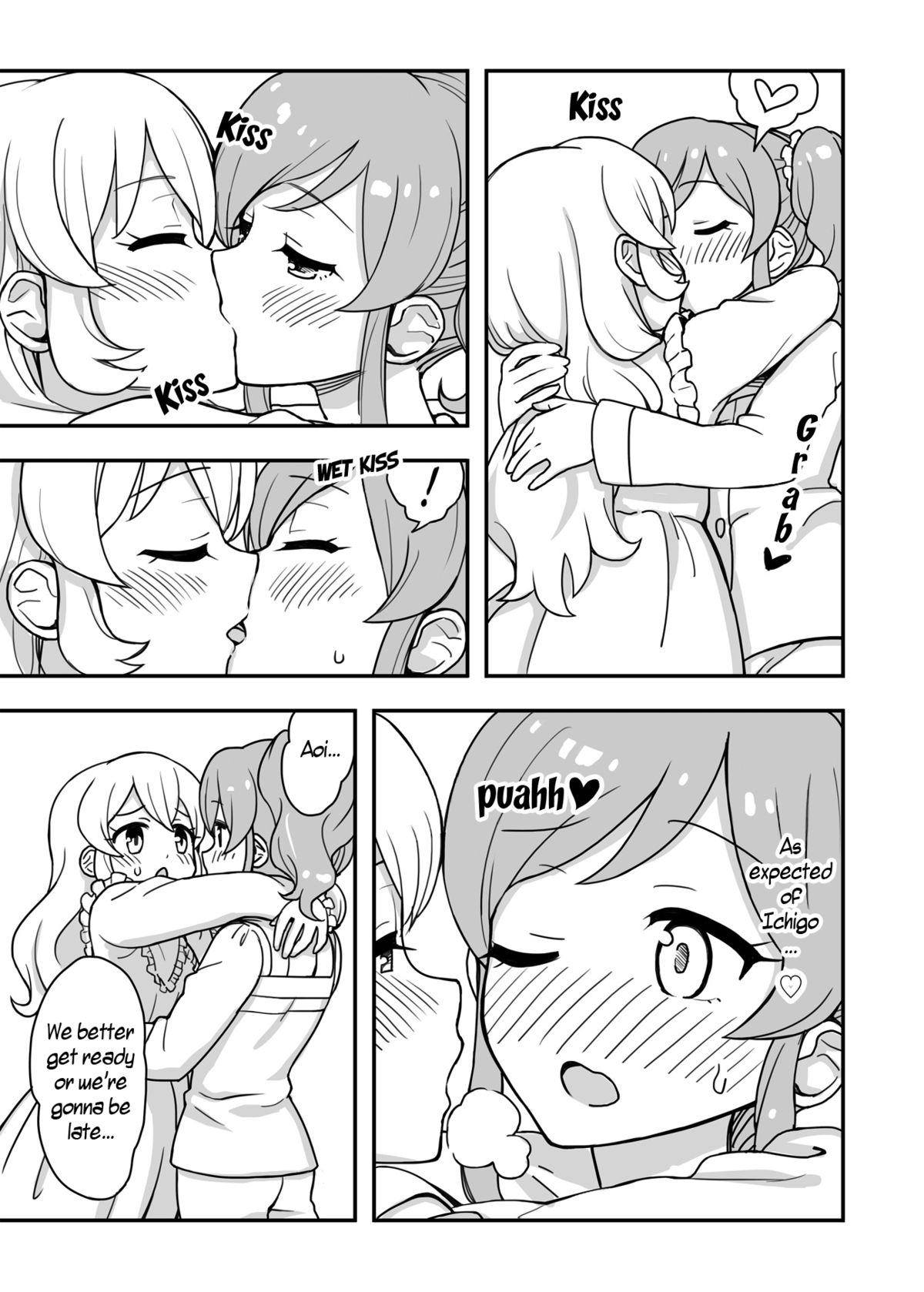 [よばんれふと (よばん)] ある朝のいちあおちゃん。 (アイカツ!) [英訳] [DL版]