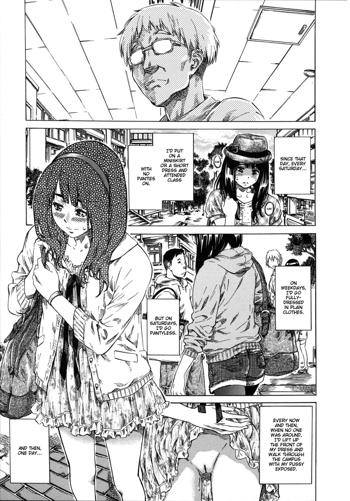 [MARUTA] 柏崎美紀はいろんな場所で全裸散歩してみた。 第1-6話 [英訳]