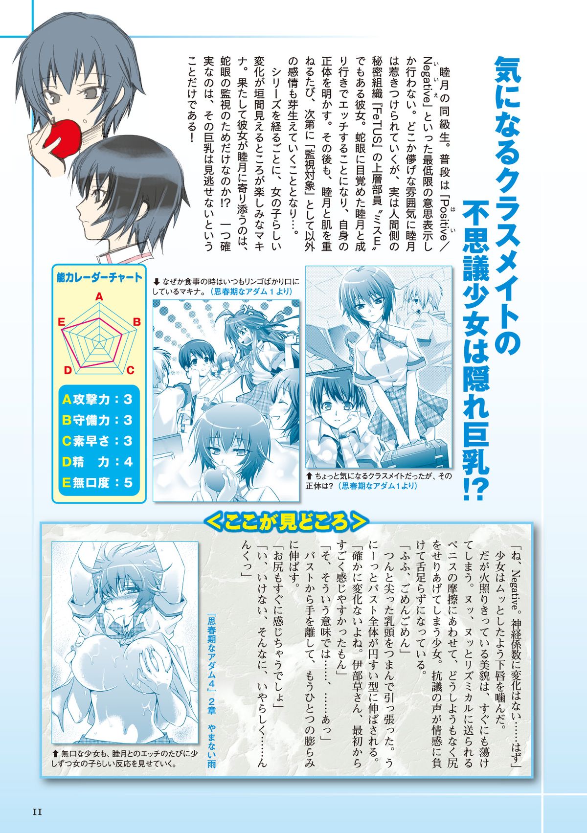 思春期なアダム　ちょいネタばれガイドブック