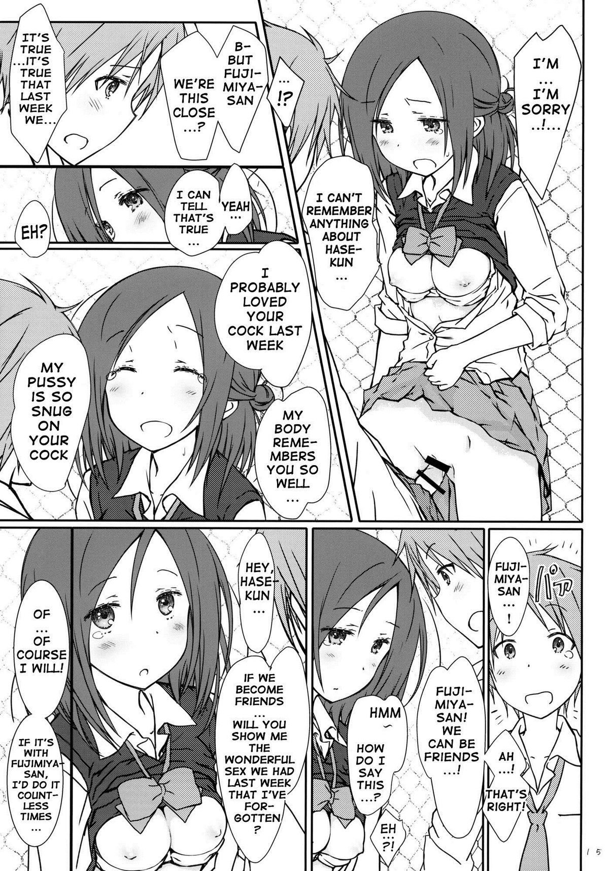 (C86) [超平板小娘電視台 (ほっけうるふ)] 「友達とのセックス。」 (一週間フレンズ) [英訳]