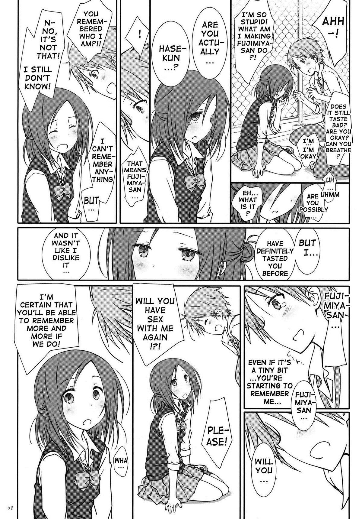 (C86) [超平板小娘電視台 (ほっけうるふ)] 「友達とのセックス。」 (一週間フレンズ) [英訳]