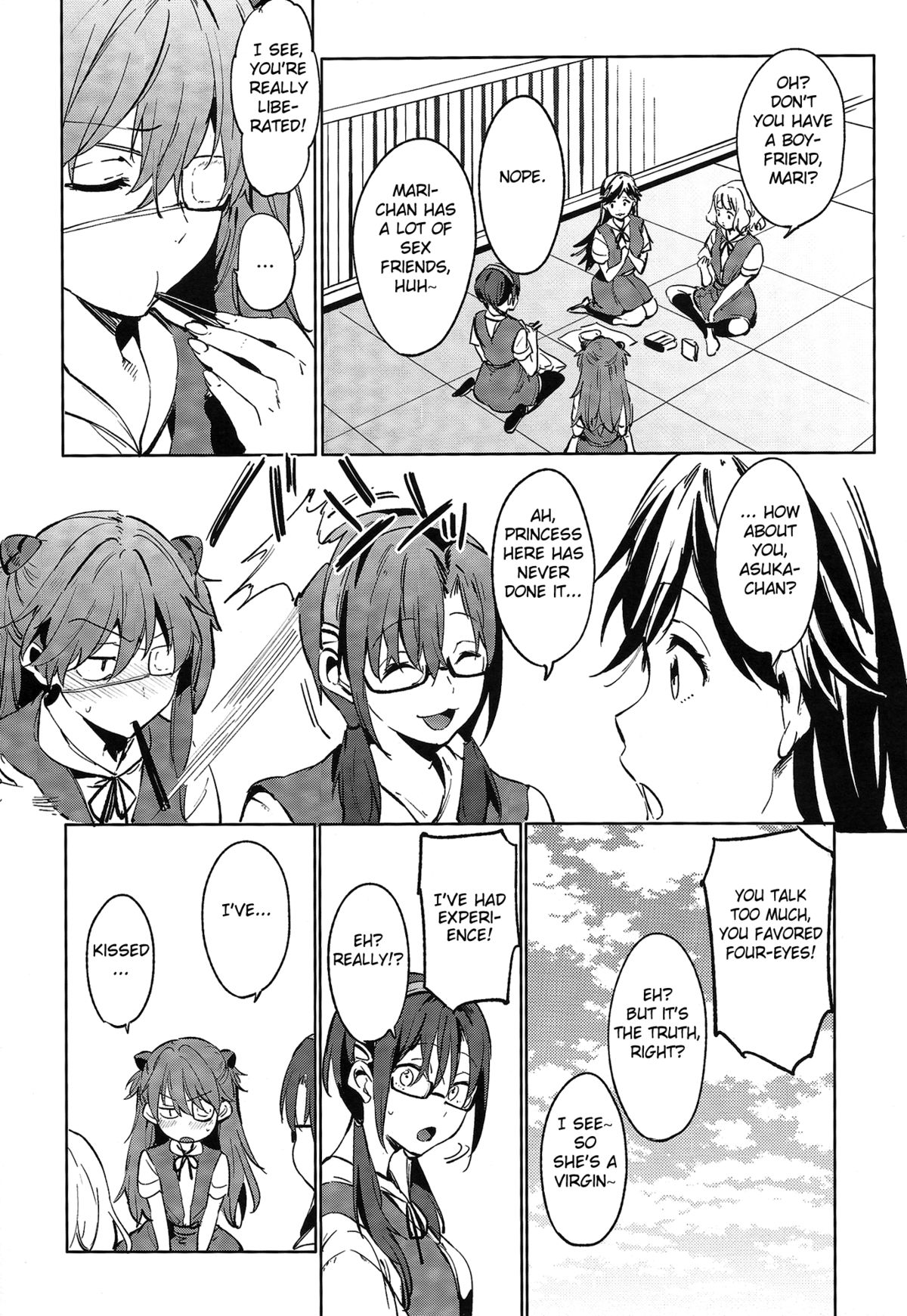 (C86) [Pannacotta (宵野コタロー)] 新性紀学園Q (新世紀エヴァンゲリオン) [英訳]