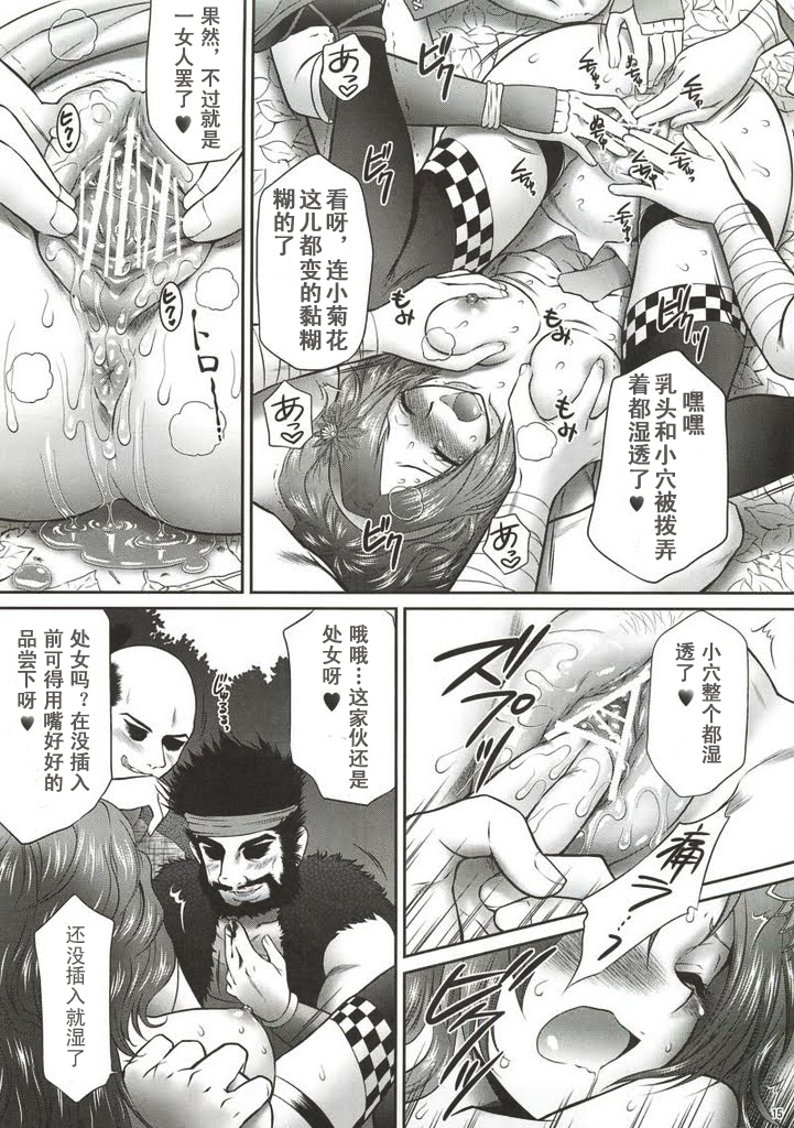 (COMIC1☆4) [U.R.C (桃屋しょう猫)] 甲斐姫無惨 (戦国無双)[中国翻訳]