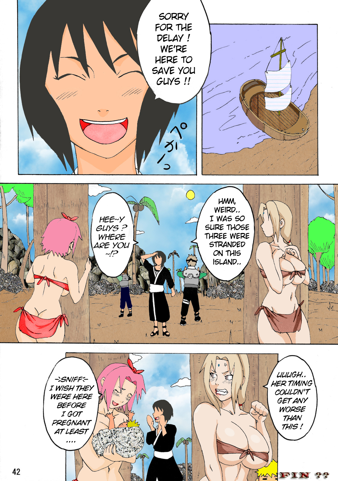 (C79) [NARUHO堂 (なるほど)] ジャングルでイっちゃう? (ナルト) [英訳] [カラー化]