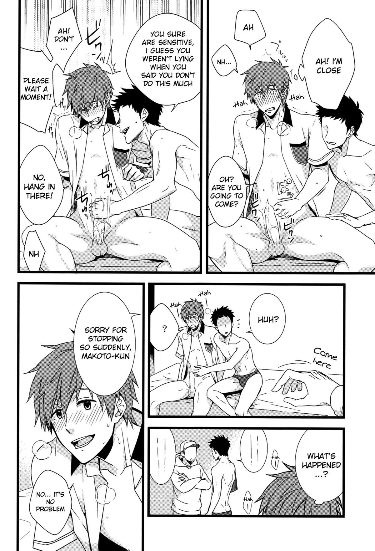 (C86) [パンダ4号 (志摩京佑)] うけまこ。 (Free!) [英訳]