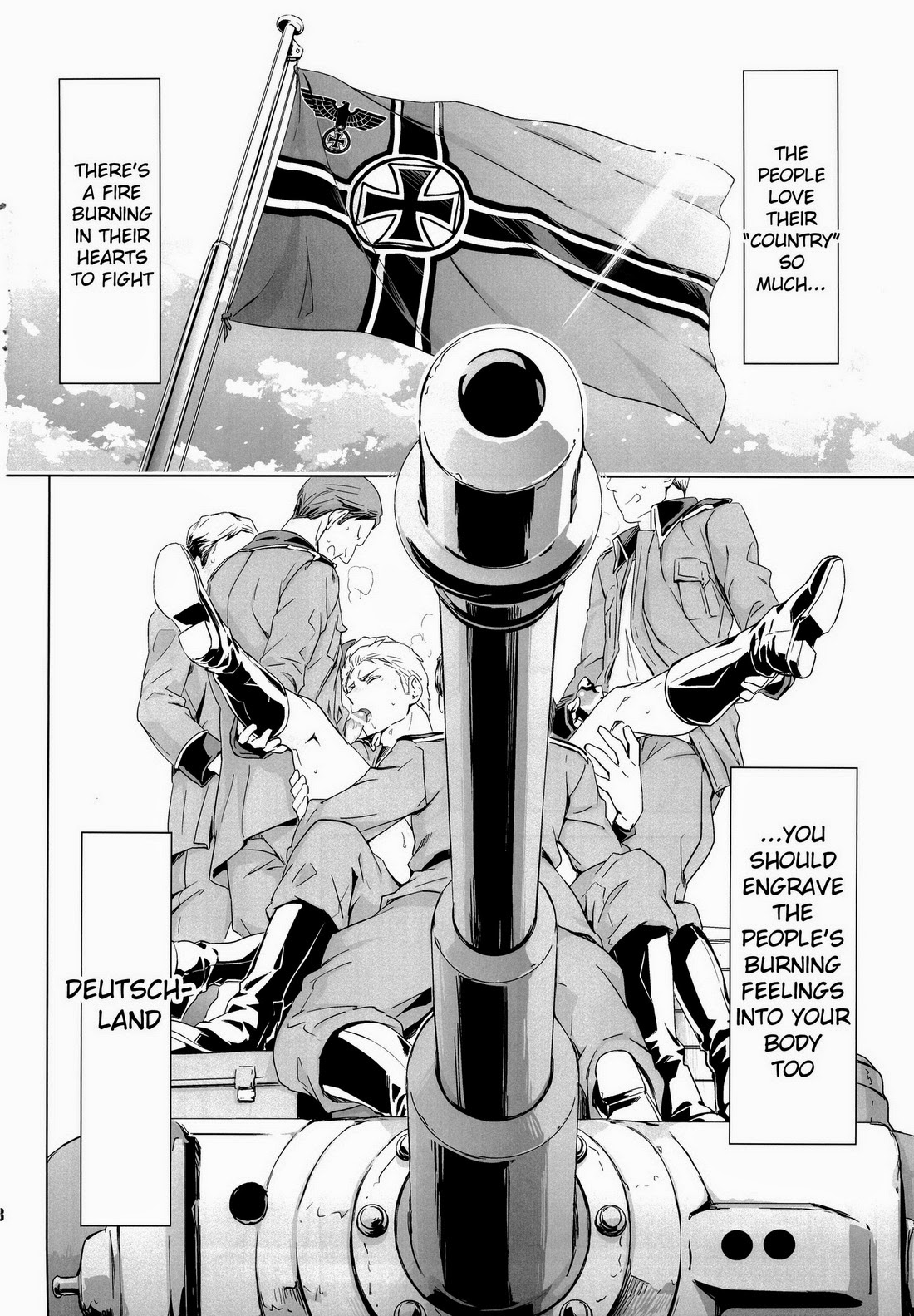 [MARINCONIA (まるまり)] 隊長、お願いします!! (Axis Powers ヘタリア) [英訳]