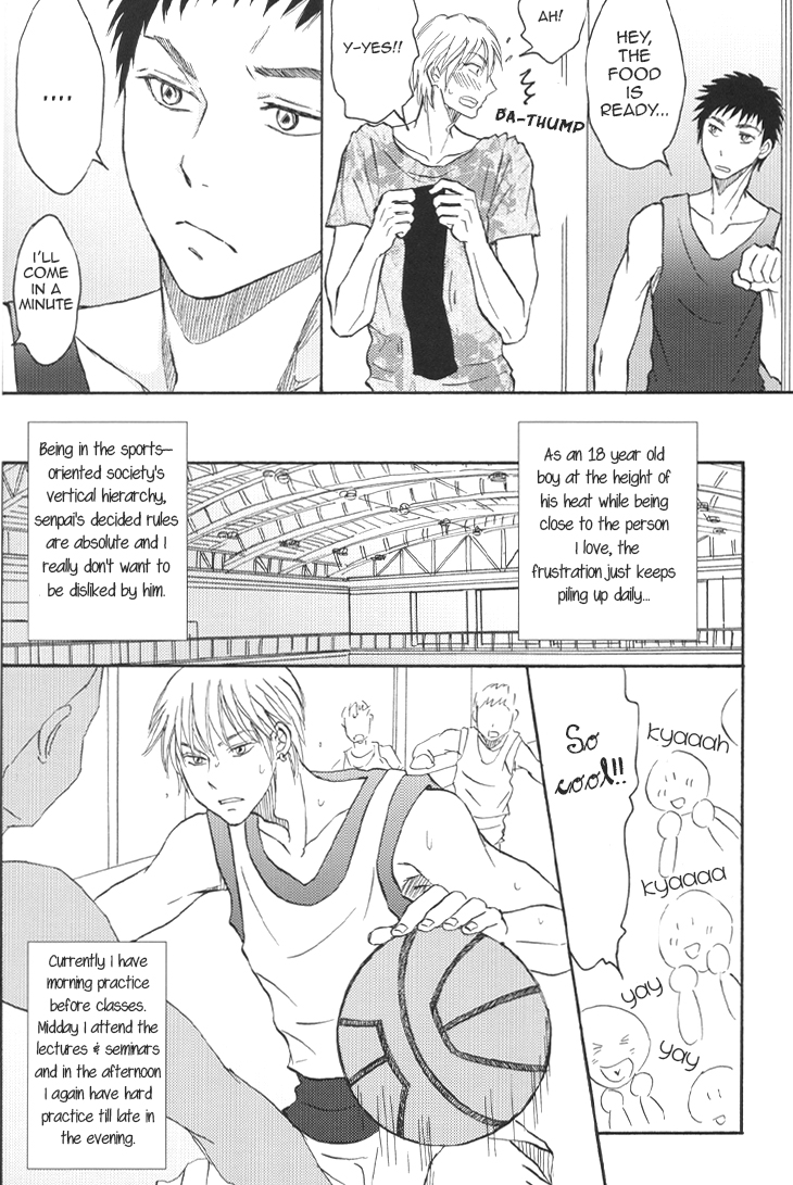 (C83) [paci (ぱち)] 先輩と同居しています 餓えた犬は時として狼になる (黒子のバスケ) [英訳]