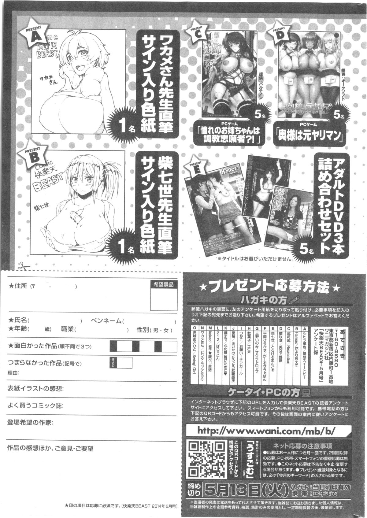 コミック 快楽天ビースト 2014年05月号