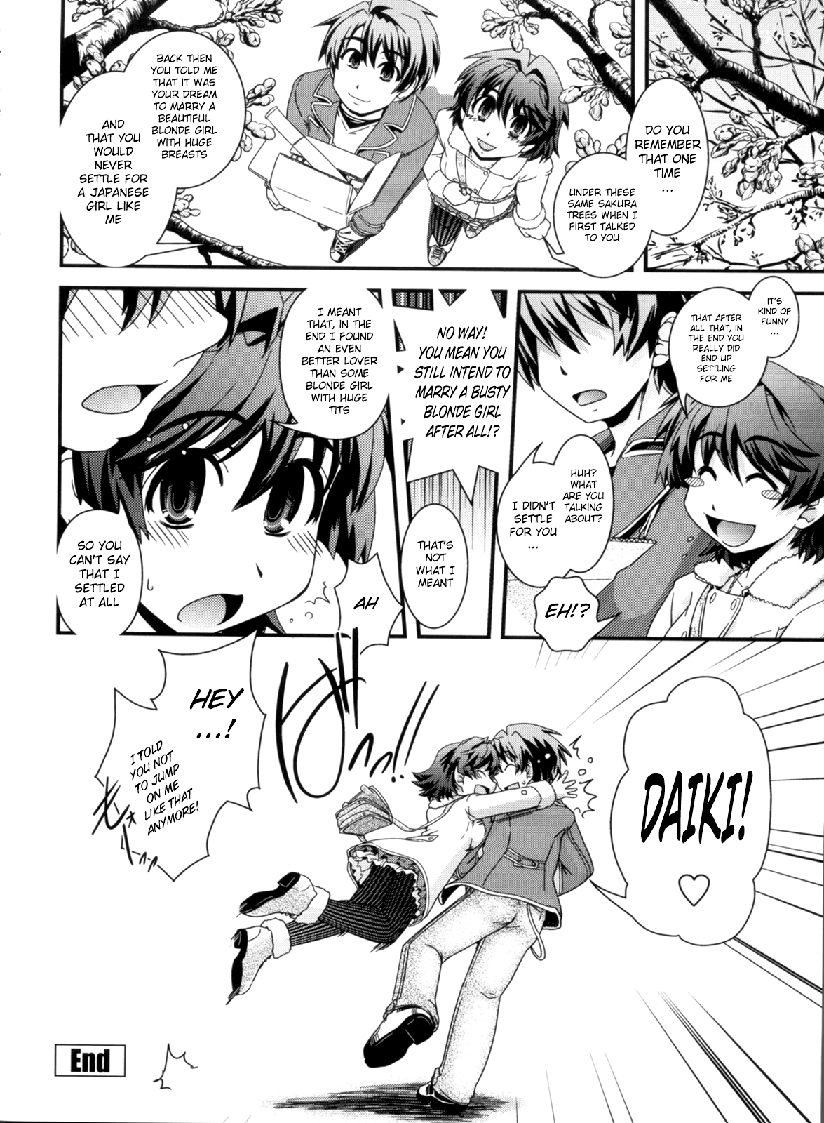 [幾夜大黒堂] 金髪×巨乳に変身で [英訳]