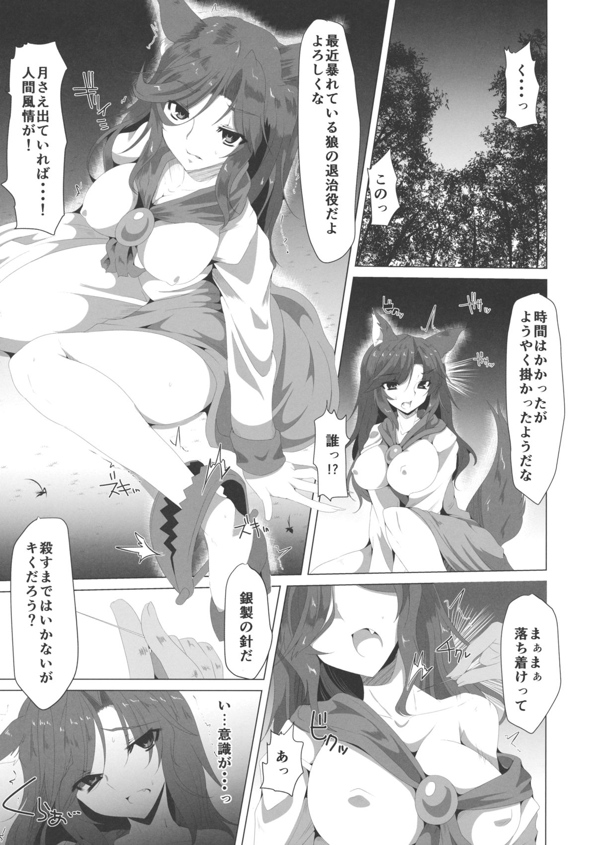 (例大祭11) [ふぇちずむ (田中銀二)] 狼は淫らに吼える (東方Project)