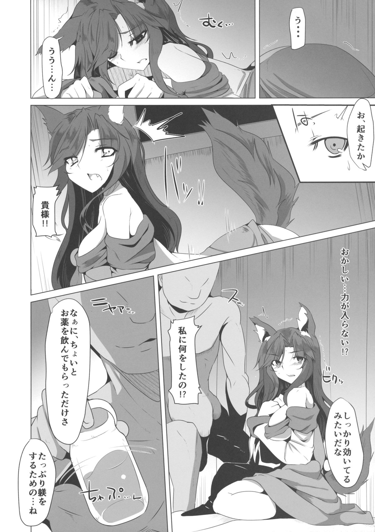 (例大祭11) [ふぇちずむ (田中銀二)] 狼は淫らに吼える (東方Project)
