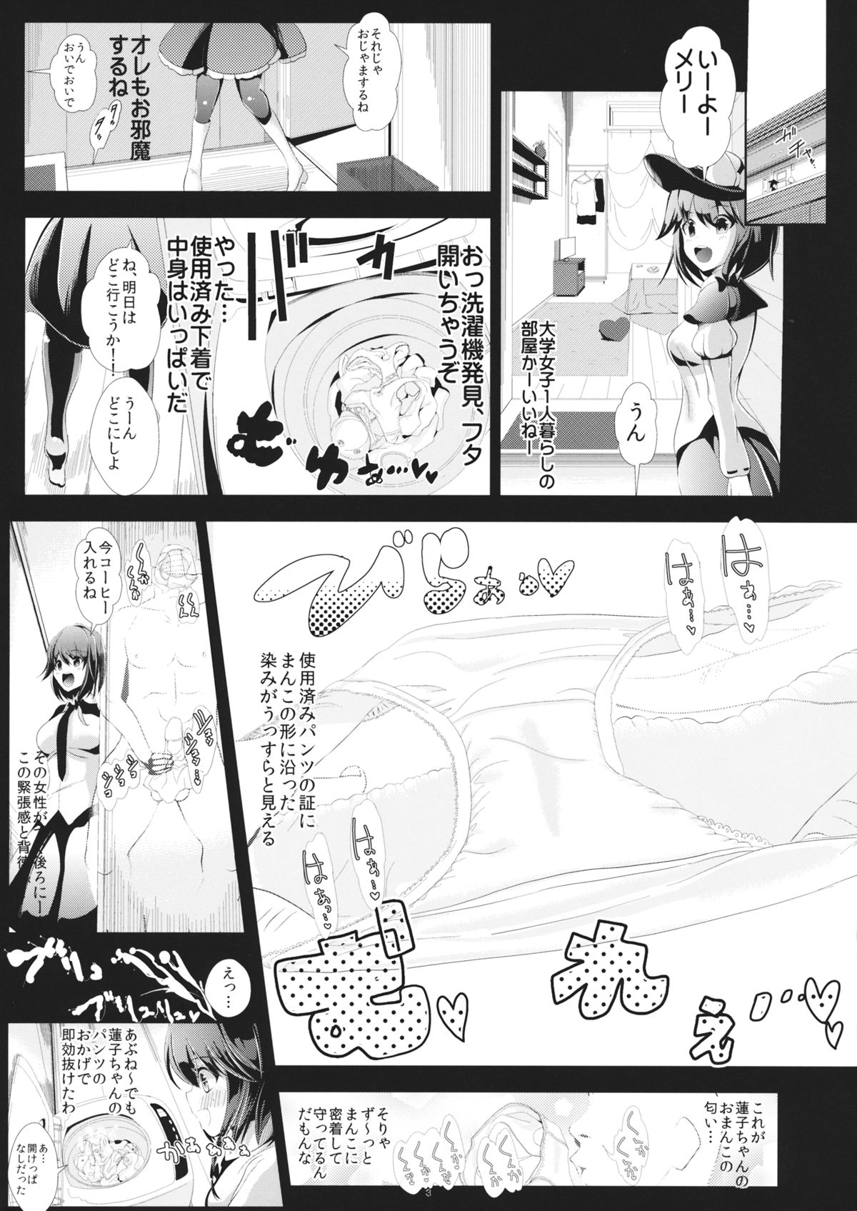 (名華祭8) [背徳漢 (背徳漢)] 東方透明人間 2 侵入蓮子んち (東方Project)