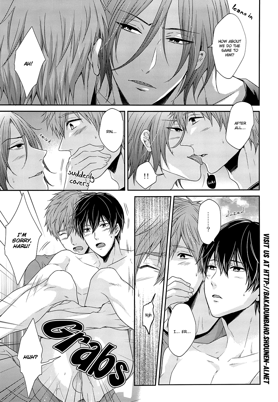 (恋愛自由形!entry2) [からあげオブザイヤー (からあげむちお)] ゆるしてわるいいるかちゃん (Free!) [英訳]