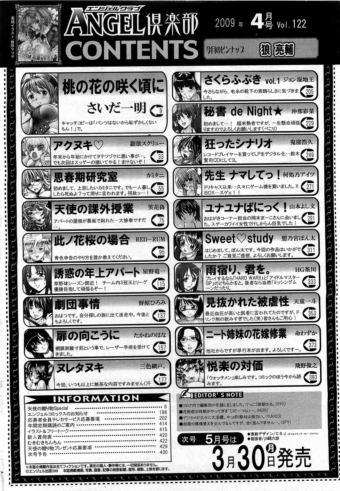 ANGEL 倶楽部 2009年4月号